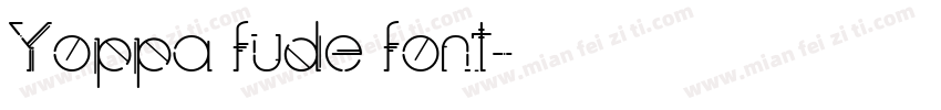 Yoppa fude font字体转换